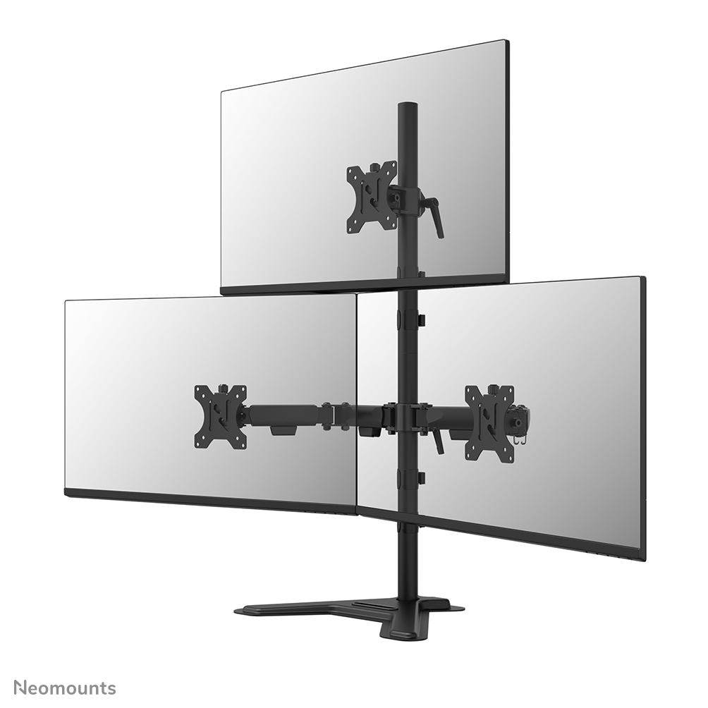 Neomounts DS45-600BL2-1 Supporto per triplo monitor 10-32"